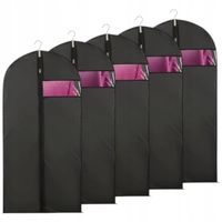 5 X POKROWIEC NA ODZIEŻ UBRANIA GARNITUR KURTKĘ 60X100 OKIENKO ZESTAW 5-PAK