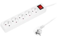 Przedłużacz sieciowy PR-570WSP 5 gniazd z wyłącznikiem 3m biały 3x1,5mm