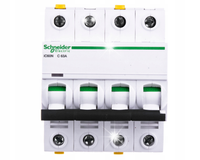 WYŁĄCZNIK NADPRĄDOWY 4P C 63A 6kA AC ACTI9 iC60N-C63-4 SCHNEIDER A9F04463