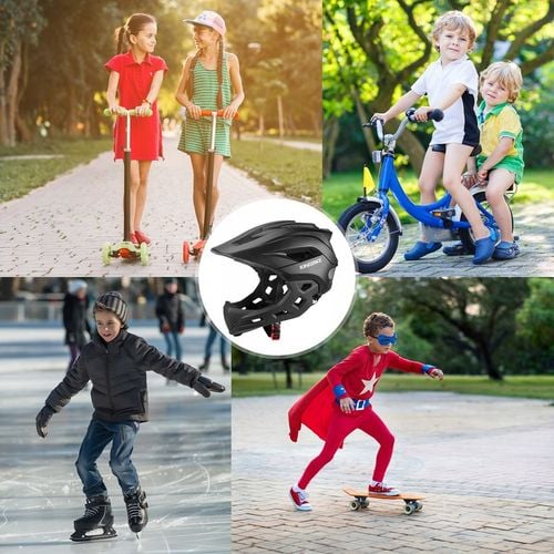 Kask rowerowy Full face BMX dziecięcy odpinany M na Arena.pl