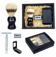 Pędzel do golenia Maszynka do golenia na żyletki Zestaw do golenia Prezent