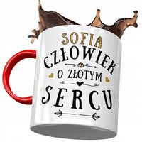 Kubek Czerwony Dla Sofii Koleżanki Na Prezent Z Nadrukiem Ze Zdjęciem
