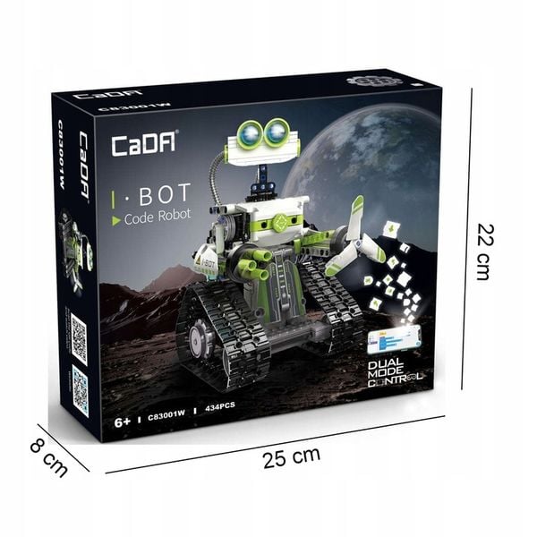 CADA KLOCKI TECHNIC ROBOT PROGRAMOWANY BOT 434EL. STEROWANY Z LED zdjęcie 5