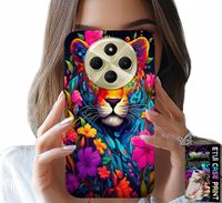 ETUI DO XIAOMI REDMI 14C 4G - KWIECISTE WZORY TYGRYS TYGRYSEK + FOLIA