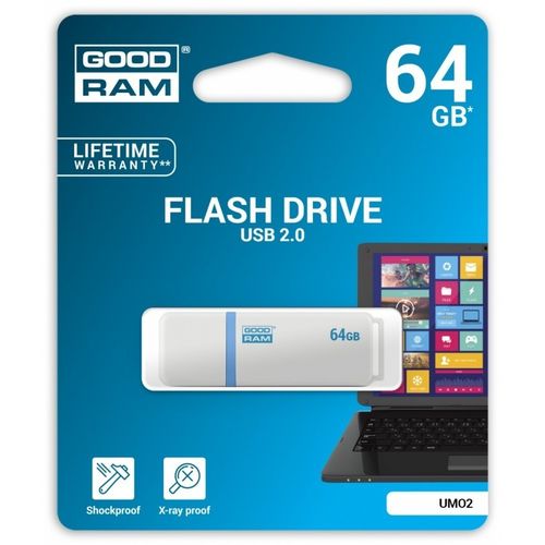 GOODRAM UMO2 64GB USB 2.0 Biały na Arena.pl