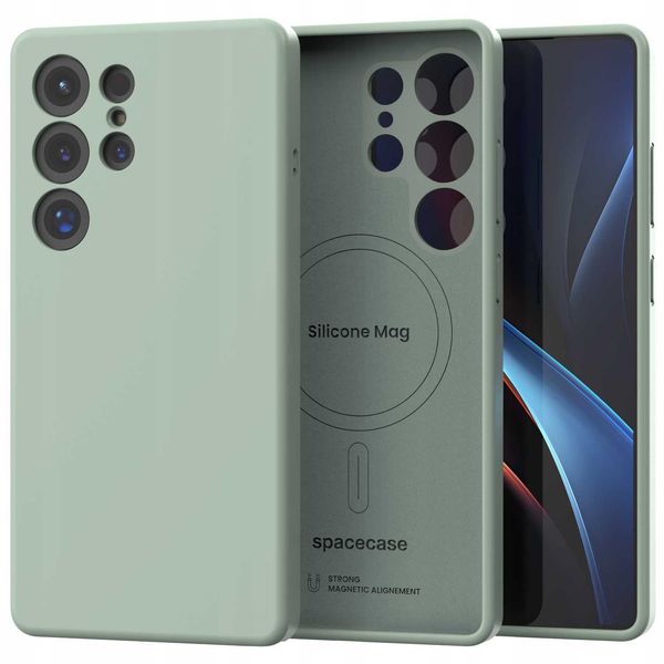 Spacecase Silicone Mag Galaxy S25 Ultra Mint zdjęcie 6