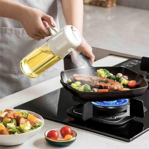 SPRYSKIWACZ DO OLIWY OLEJU SZKLANY DOZOWNIK SPRAY ATOMIZER WYGODNY 550ML na Arena.pl