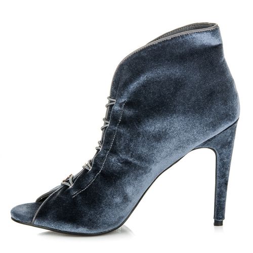 Welurowe botki open toe r.35 na Arena.pl