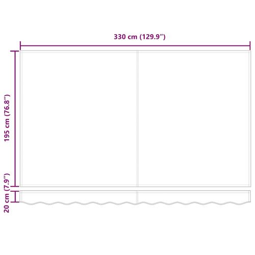 Materiał zapasowy do markizy Czerwony 350 x 200 cm Płótno na Arena.pl