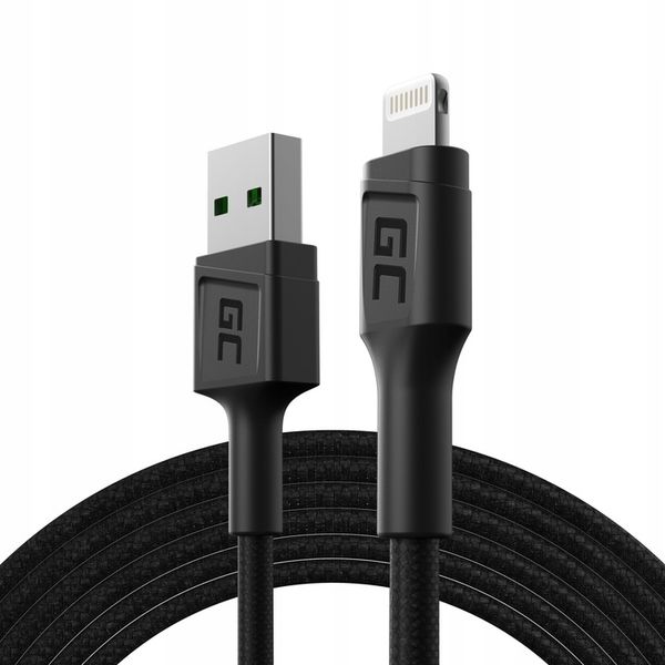 Mocny Kabel GreenCell PowerStream USB-A - Lightning 2m do iPhone 12 13 14 zdjęcie 1