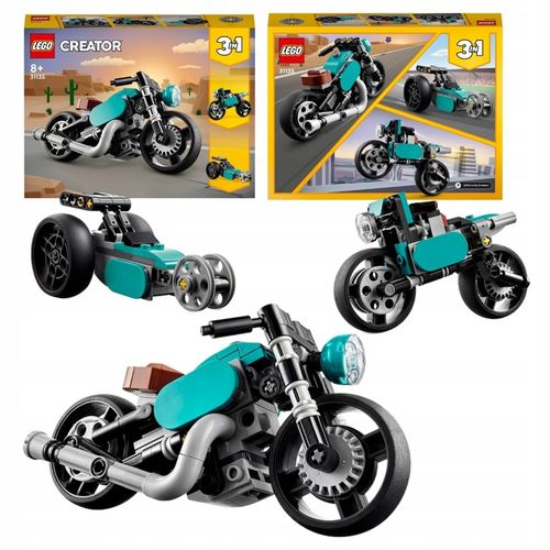 LEGO Creator 3w1 Motocykl vintage Rower Dragster 31135 na Arena.pl