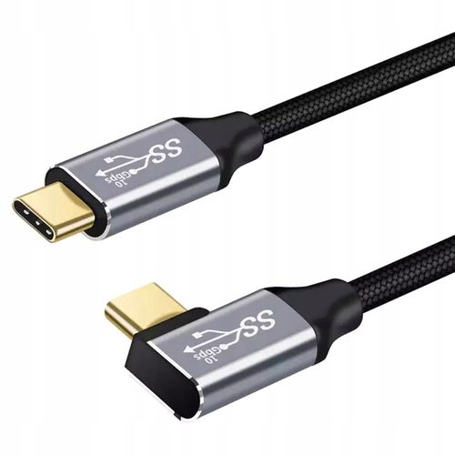 KABEL USB-C USB 3.1 TYP C KĄTOWY FAST CHARGE 10Gbps WIREWAY WW331315 1.5m na Arena.pl