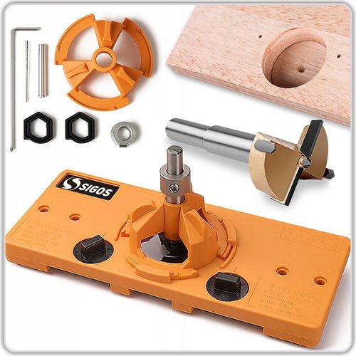 SZABLON DO WIERCENIA OTWORÓW POD ZAWIASY KIELICHOWE WYCINAK OTWORÓW 35 na Arena.pl