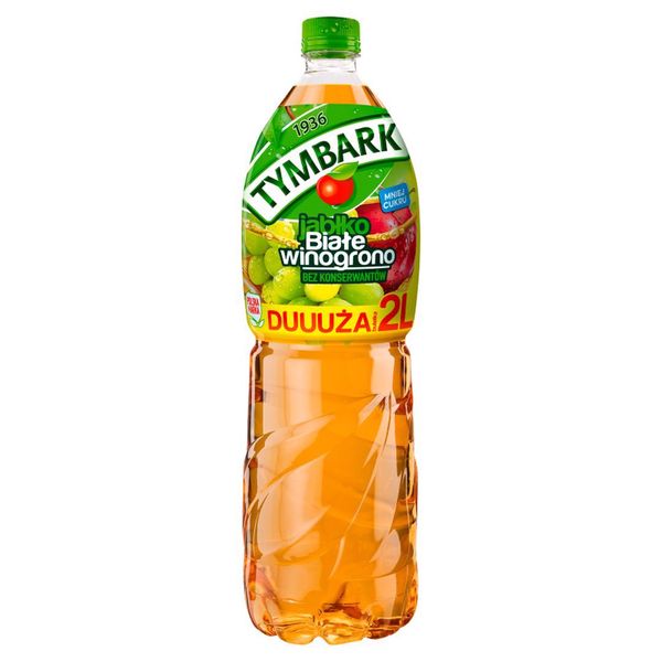 Tymbark Napój jabłko białe winogrono 2 l zdjęcie 1