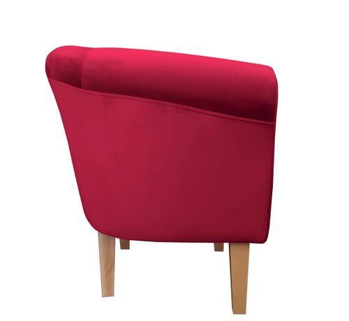 Fotel Milo nogi 20cm buk czerwony MG31 na Arena.pl