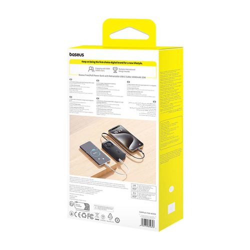 powerbank baseus os free2pull 10000mah 30w +kabel (czarny) na Arena.pl