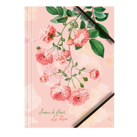 TECZKA KARTONOWA Z GUMKĄ RÓŻE A4 TETIS