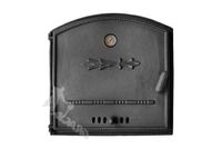 DRZWI C04 LEWE - 45X45 CM + TERMOMETR 0-500°C do pieca pizzy pizzeria żeliwne