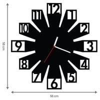 ZEGAR ŚCIENNY CYFRY 58cm XXL 101.11