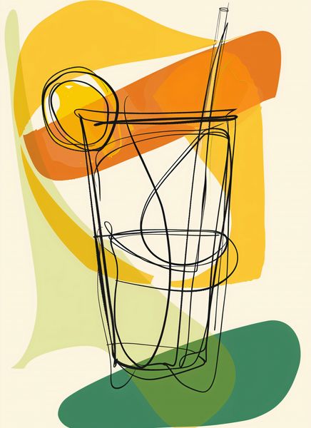Plakat 40x55cm Koktajl Artystyczny zdjęcie 1