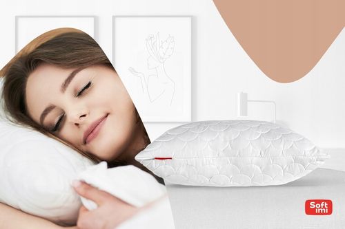 2 x PODUSZKA 50X70 ANTYALERGICZNA GRUBA ZAMEK na Arena.pl