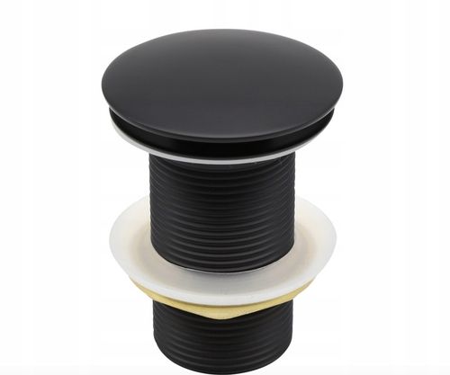 KOREK UMYWALKOWY KLIK-KLAK AUTOMAT BEZ PRZELEWU MOSIĘŻNY CZARNY SATYNOWY na Arena.pl