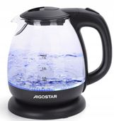 Mini czajnik elektryczny 1L 2200W szklany PODŚWIETLENIE LED