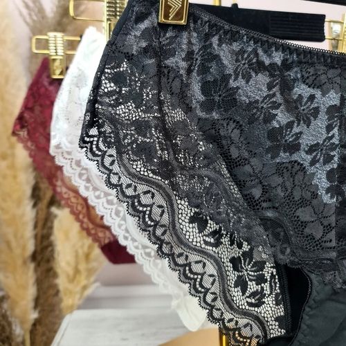 3x MAJTKI KORONKOWE Figi Bawełniane JAKOŚĆ 4XL/5XL na Arena.pl