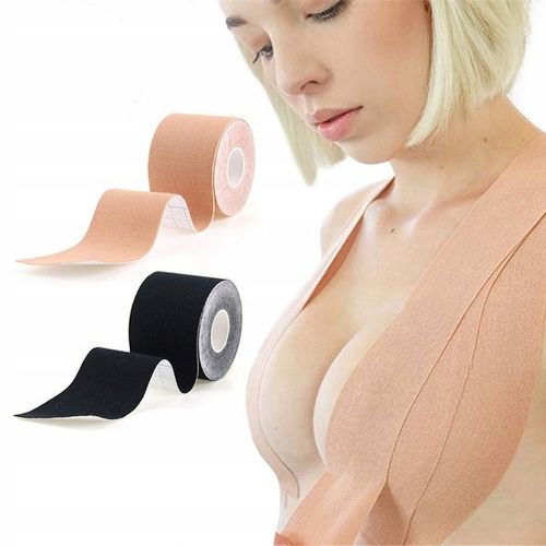 TAŚMA UNOSZĄCA BIUST TEJP MODELUJĄCA DEKOLT BOOB PUSHUP TAPE ULOTKA JĘZ. PL na Arena.pl