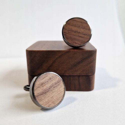 DREWNIANE SPINKI DO MANKIETÓW KOSZULI W PUDEŁKU ZESTAW Z PUDEŁKIEM na Arena.pl