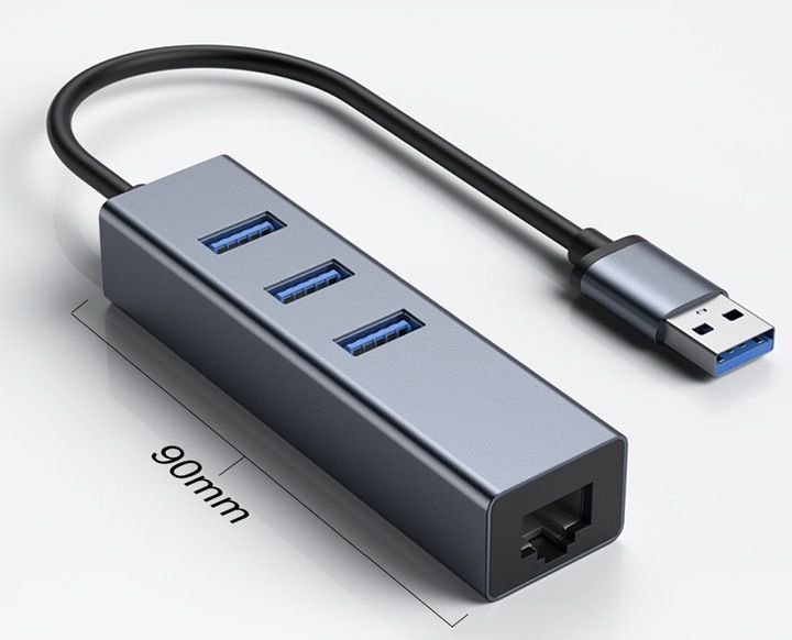 KARTA SIECIOWA HUB USB 3.0 GIGABIT RJ45 1000Mb RJ45 ADAPTER PRZEJŚCIÓWK LAN zdjęcie 4
