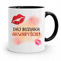 Dla Akwarysty Kubek Czarny Na Prezent Na Urodziny Z Nadrukiem Ze Zdjęciem