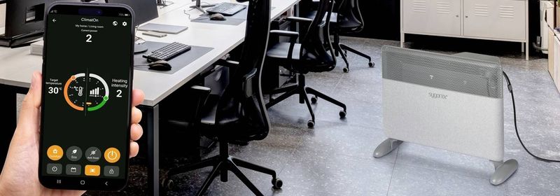 Grzejnik elektryczny stojący ścienny APLIKACJA WiFi BT piecyk 2000W Timer zdjęcie 3