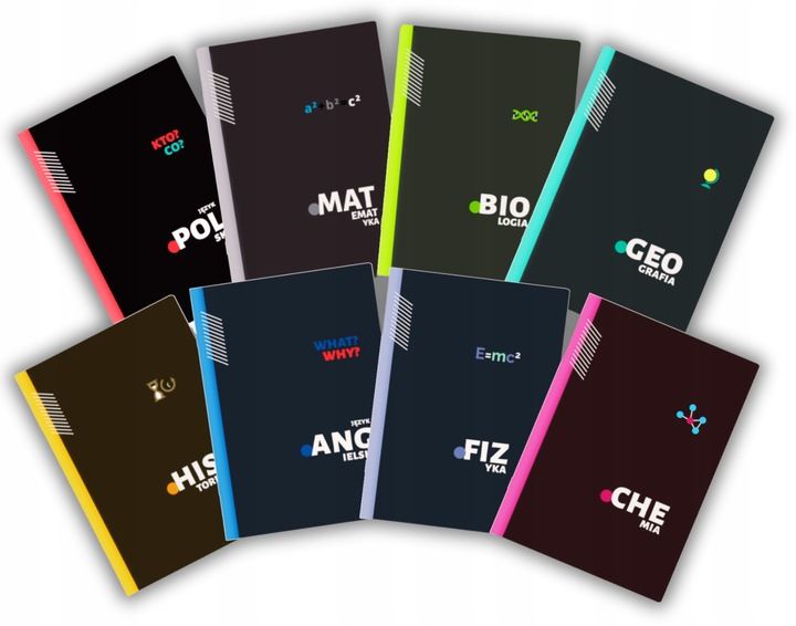 KOMPLET 8 ZESZYTÓW ZE ŚCIĄGĄ KLASA 7-8 A5/60K ŚCIĄGA KOLOROWA 60 KARTEK zdjęcie 3