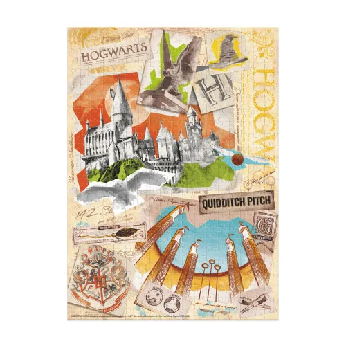Puzzle 450 elementów. Harry Potter. Hogwarts School na Arena.pl