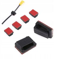 samoprzylepny uchwyt przewodu kabla 6szt czarny 3M