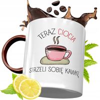 Kubek Bordowy Dla Cioci Na Urodziny Prezent Z Nadrukiem Ze Zdjęciem