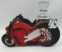 karafka + 6 kieliszków chopper  40 urodziny
