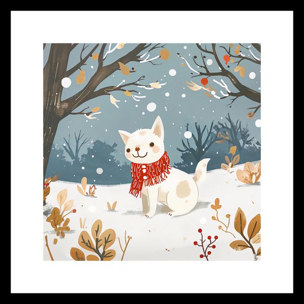 Plakat 30x30cm Śnieżny Kompan zdjęcie 3