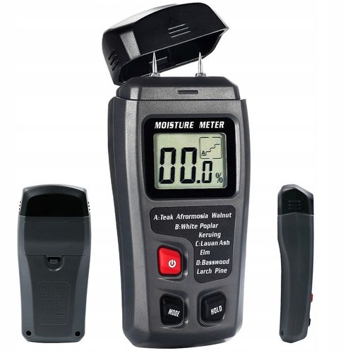 Wilgotnościomierz do drewna Miernik wilgotności drewna WYŚWIETLACZ LCD na Arena.pl