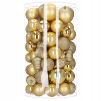 BOMBKI CHOINKOWE NA CHOINKĘ ZESTAW 9/7/6 cm 100szt BOMBKA ZAWIESZKA OZDOBA