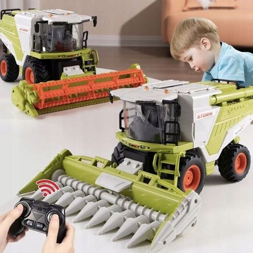 KOMBAJN ZDALNIE STEROWANY 2w1 Z GENERATOREM DYMU POJEMNIK NA ZBOŻE ZABAWKA na Arena.pl