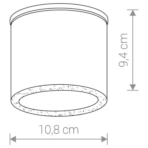 Natynkowa LAMPA sufitowa HEXA 9564 Nowodvorski metalowa OPRAWA łazienkowa tuba downlight IP44 biała na Arena.pl