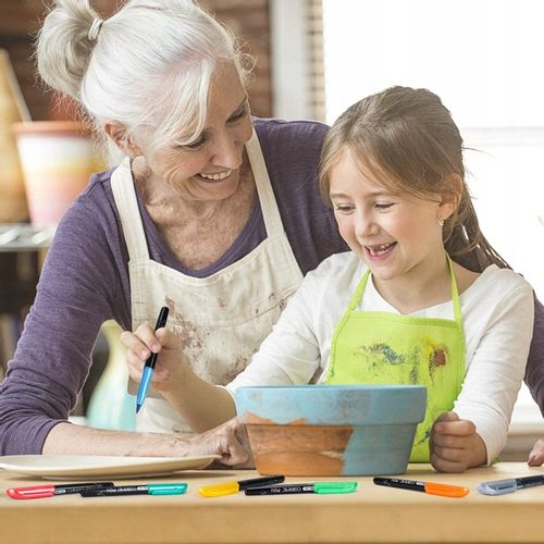 Pisaki do malowania ceramiki 12 kolorów RATEL na Arena.pl