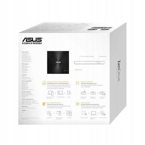 Nagrywarka DVD USB ASUS ZenDrive SDRW-08U9M-U na Arena.pl