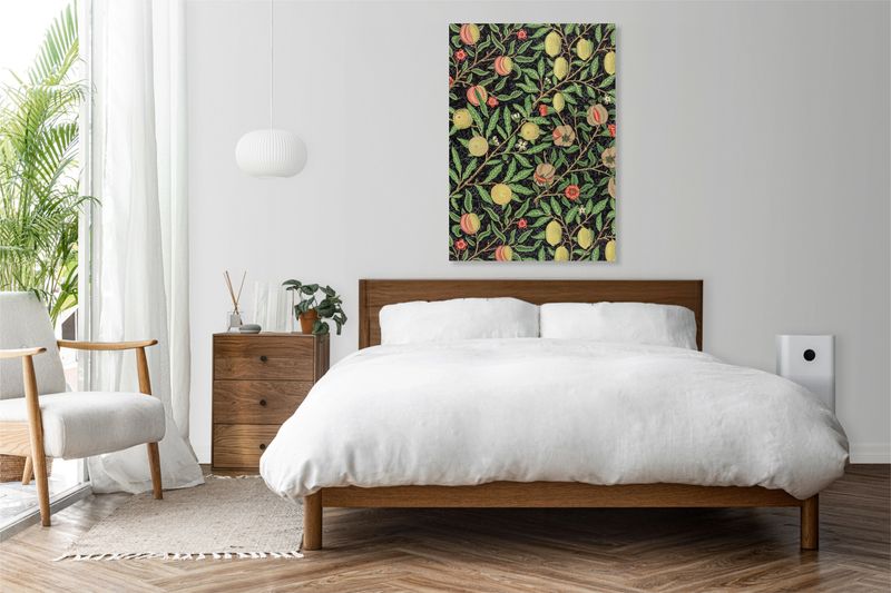 Obraz 60x90cm Fruit Pattern, William Morris Vintage do Salonu zdjęcie 3