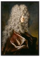 Plakat portret włosy loki 61x91 cm w czarnej ramie