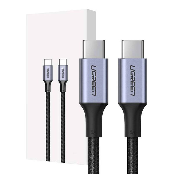 Kabel USB-C do USB-C UGREEN US316, 100W, 1m (czarny) zdjęcie 1