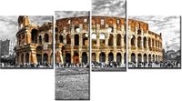 100 55CM OBRAZ 4 ELEM MAJESTATYCZNE KOLOSEUM PŁÓTNO DRUK