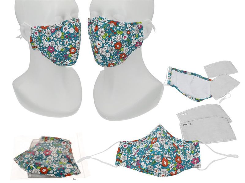 Maseczka ochronna - kwiaty zdjęcie 1